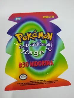 Mint/Nm Pokemon Card - Nidorina EV08 - Die Cut Card - Topps Pokemon Blue Label - Image 5