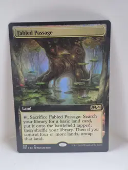 Fabled Passage (Extended Art) -Foil Light Play MTG Magic 2021 Core Set - Image 1