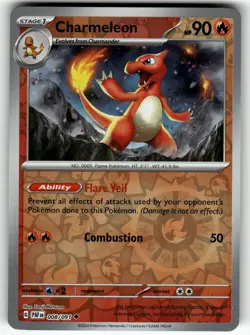 Charmeleon - 008/091 SV: Paldean Fates NM Pokemon Card TCG - Image 1