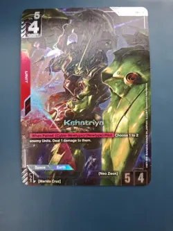Kshatriya GD01-044 LR+ Alt Art Foil Gundam Newtype Rising Card Game Near Mint C - Image 1