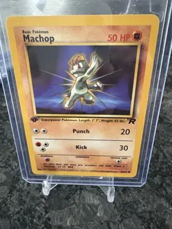 Pokemon TCG Team Rocket Machop 1st Edition 59/82 Card - Image 1
