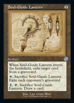 MTG SOUL-GUIDE LANTERN 117 EXC - SCHEMATICS LANTERNA GUIDASPIRITI - BRR EN - Image 1