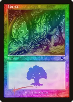 Forest (348) FOIL Onslaught NM Basic Land MAGIC THE GATHERING CARD ABUGames - Image 1