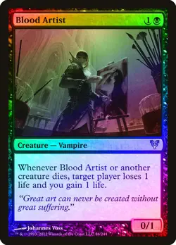 Blood Artist FOIL Avacyn Restored HEAVILY PLD Black Uncommon MAGIC CARD ABUGames - Image 1