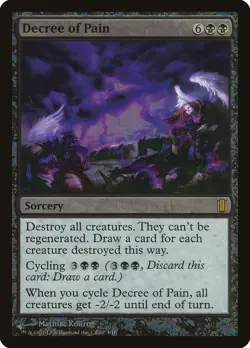 Decree of Pain FOIL Commander's Arsenal PLD Black Rare MAGIC CARD ABUGames - Image 1