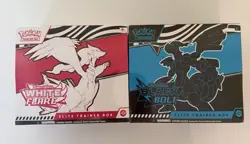 Pokemon TCG Black Bolt & White Flare ETB (Set of 2)! Factory sealed! - Image 1