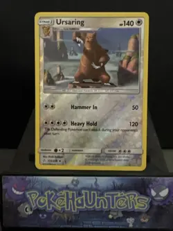Pokemon Card Ursaring 172/236 Cosmic Eclipse Reverse Holo Rare Near Mint - Image 1