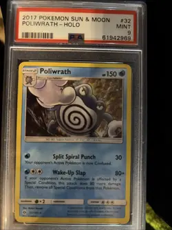 Pokemon TCG Poliwrath Sun & Moon Base Set 32/149 Holo Holo Rare - Image 1