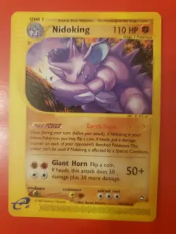 Pokemon TCG: 2002 Nidoking 24/147 Aquapolis Non-Holo Rare LP - Image 1