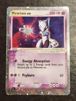 Mewtwo ex 101/109 Ruby and Sapphire Holo Ultra Rare Pokemon TCG Nintendo MP - Image 2