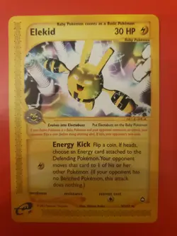 Pokemon TCG: 2002 Elekid 9/147 Aquapolis Non-Holo Rare HP - Image 1