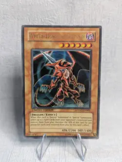 GXNG-EN001 White Horned Dragon Ultra Rare LTD Edition MP Yugioh Card - Image 1