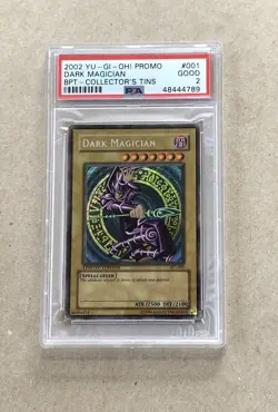 Yu-Gi-Oh! DARK MAGICIAN BPT-001 2002 Collector’s Tin PSA GOOD - Image 1