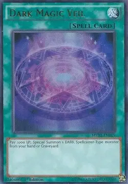 Dark Magic Veil-Ultra Rare - 1st Edition - MVP1-EN019 - The Dark Side of Dime... - Image 1