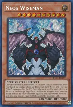 Neos Wiseman-Secret Rare - Limited - BLC1-EN007 - Battles of Legend: Chapter ... - Image 1