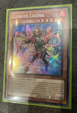 YUGIOH 1st Ed BPRO-EN010 SECRET RARE ELFNOTE LUCINA - Image 1