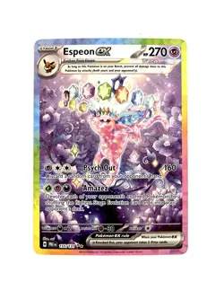 Espeon EX 155/131 Prismatic Evolutions Special Illustration Rare Pokemon TCG NM - Image 1