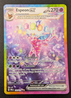 Espeon ex 155/131 Prismatic Evolutions Special Illustration Rare Pokemon - Image 1