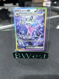Espeon ex 155/131 Special Illustration Rare SV Prismatic Evolutions Pokemon NM - Image 1