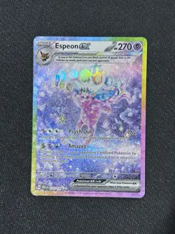 Espeon ex 155/131 Special Illustration Rare SV Prismatic Evolutions Pokemon NM - Image 2