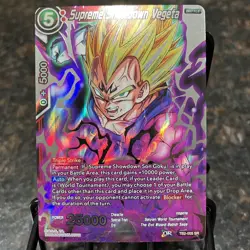 Supreme Showdown Vegeta TB2-005 SR Foil Dragon Ball Super Card Game | NM - Image 1