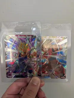DRAGON BALL Z DBZ SUPREME SHOWDOWN VEGETA SON GOKU TB2-002-SPR TB2-005-SPR - Image 1