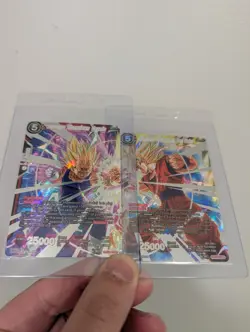 DRAGON BALL Z DBZ SUPREME SHOWDOWN VEGETA SON GOKU TB2-002-SPR TB2-005-SPR - Image 2