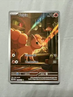 VULPIX 2025 Pokemon Mega Evolution Illustration Rare 138/132 Holo - Image 1