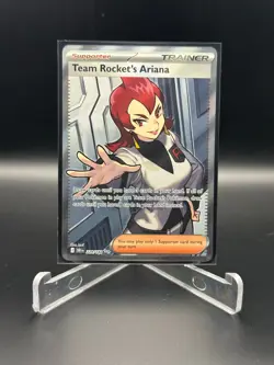 2025 Pokemon TCG Scarlet Violet Destined Rivals 224/182 Team Rocket's Ariana UR - Image 1