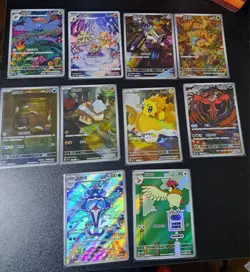 Pokemon 10 AR Card chinese Bulk Pack Lot Cards -All Holo- Rare AR -Near Mint - Image 2