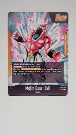 Dragon Ball Super Fusion World Majin Buu: Evil FB04-077 Alternate Art Leader - Image 2