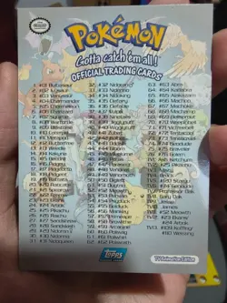 Pokemon Topps TV Animation series 1 full set of 90 cards - Image 2