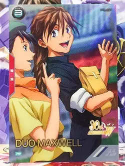 DUO MAXWELL PR-393 Gundam Arsenal Base Promotional Card Wing 30th - Image 1