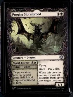 Purging Stormbrood (Showcase) - 315 - TDM - NM - MTG Magic the Gathering - Image 1
