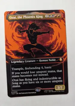1x Ozai The Phoenix King Borderless NM - Magic MTG TLA Avatar x1 - Image 1