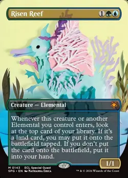 MTG Risen Reef (Borderless) Special Guests #0143 FOIL - Image 1