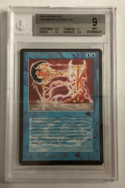 MTG Antiquities TRANSMUTE ARTIFACT BGS 9 (6231) Graded Power - Image 1