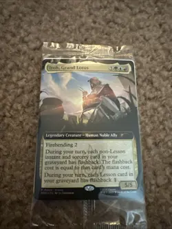 Magic The Gathering x Avatar Iroh, Grand Lotus Extended Foil Promo *SEALED* - Image 1