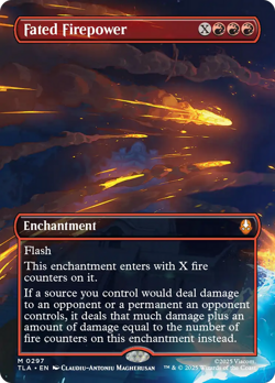 Fated Firepower (BORDERLESS) #297 NM Avatar: The Last Airbender TLA Magic MTG - Image 1