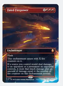 Fated Firepower (Borderless) MTG TLA | Avatar Red Burn X Spell | Mythic | NEW NM - Image 1