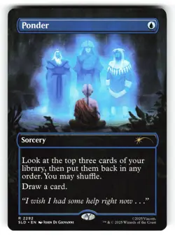 Ponder #2292 (NM) (Non-Foil) Secret Lair Avatar SLD MTG - Image 1