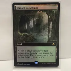 Verdant Catacombs - BORDERLESS FOIL - NM - MTG - Image 1