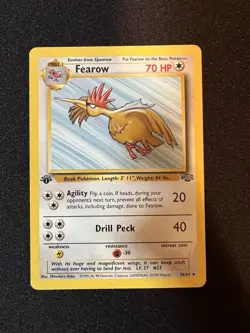 1st Edition Fearow 36/64 Jungle Pokemon Card NM/Mint (pulled from pack) - Image 1