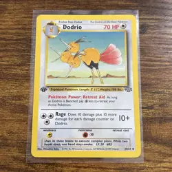 Pokemon TCG Dodrio Jungle 34/64 1st Edition LP/NM - Image 1