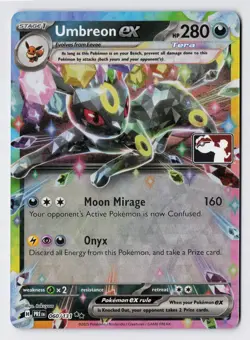 Umbreon ex - 060/131 - Prize Pack Series 7 Pokemon Double Rare Holo NM - Image 1