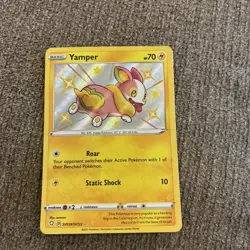 Pokemon TCG Yamper Shining Fates SV039/SV122 Holo Shiny Holo Rare - Image 1