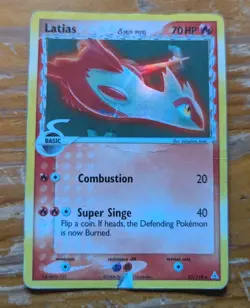 Pokemon TCG Latias (Delta Species) 21/110 Holon Phantoms Holo Rare (HP) - Image 2