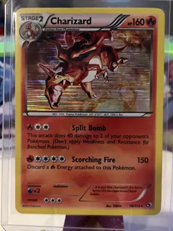 Pokemon TCG Charizard Legendary Treasures 19/113 Holo Holo Rare MP 2 - Image 1