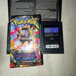 VERY HEAVY 22.7g! Pokemon TCG Phantasmal Flames Sleeved Booster Pack (SEALED) - Image 1