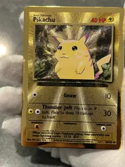 Pokemon TCG Pikachu 058/102 Celebrations Metal Promo Holo LP/MP - Image 3